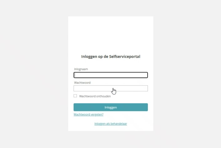 inlogscherm topdesk