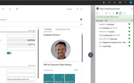Page scripting in Microsoft Dynamics 365 Business Central voor sneller testen bij ERP implementaties.